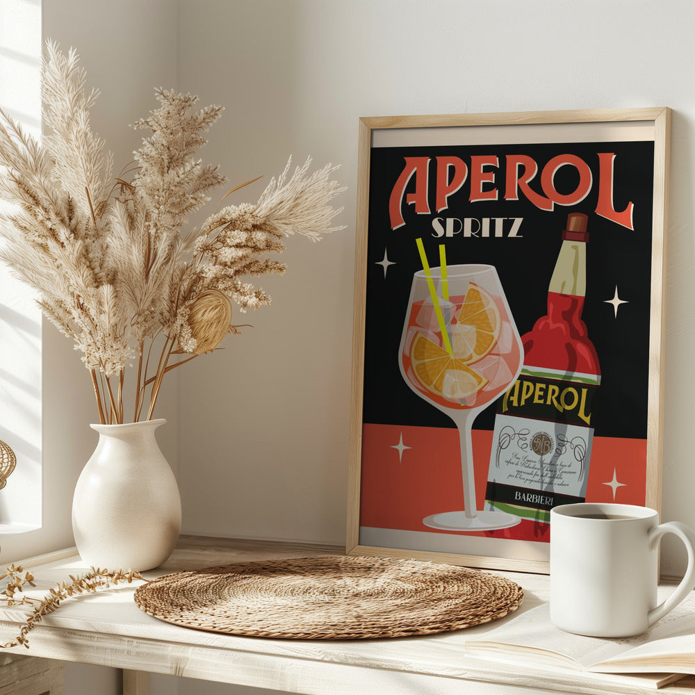 Aperol Spritz_Black Poster