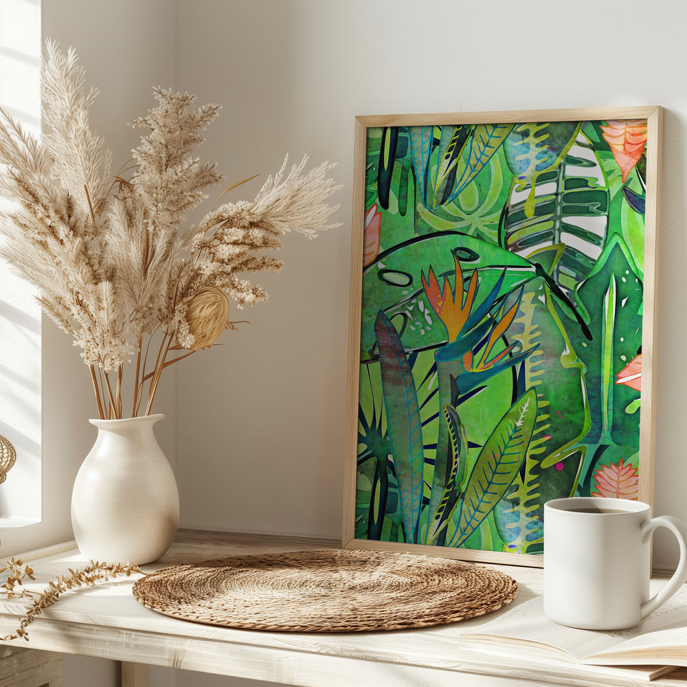 Bird of Paradise - Tropical Lush Poster