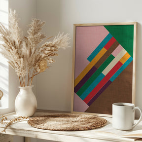 Meridian Pink - Mid Century Modern Poster