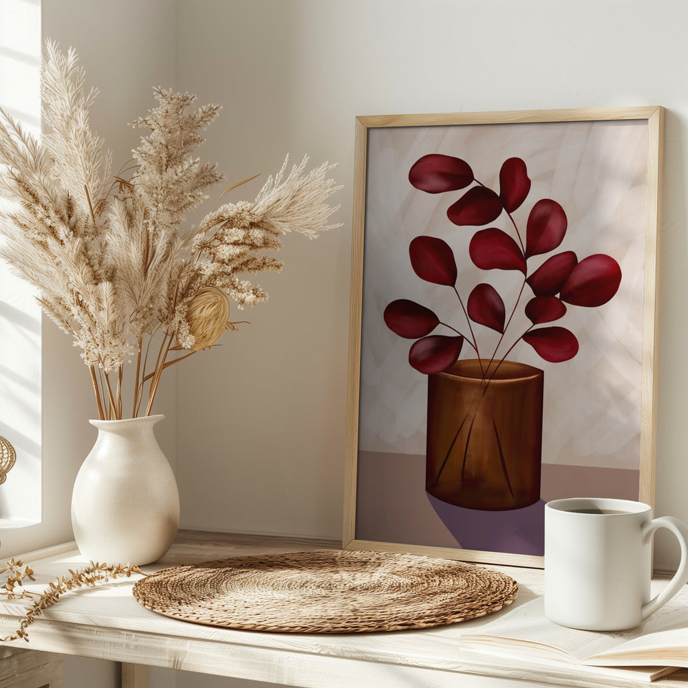 Autumn vase Poster