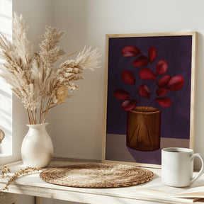 Autumn vase Poster