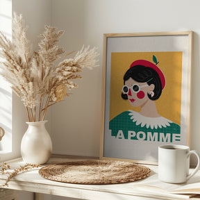 La Pomme French Fashion Portrait Poster