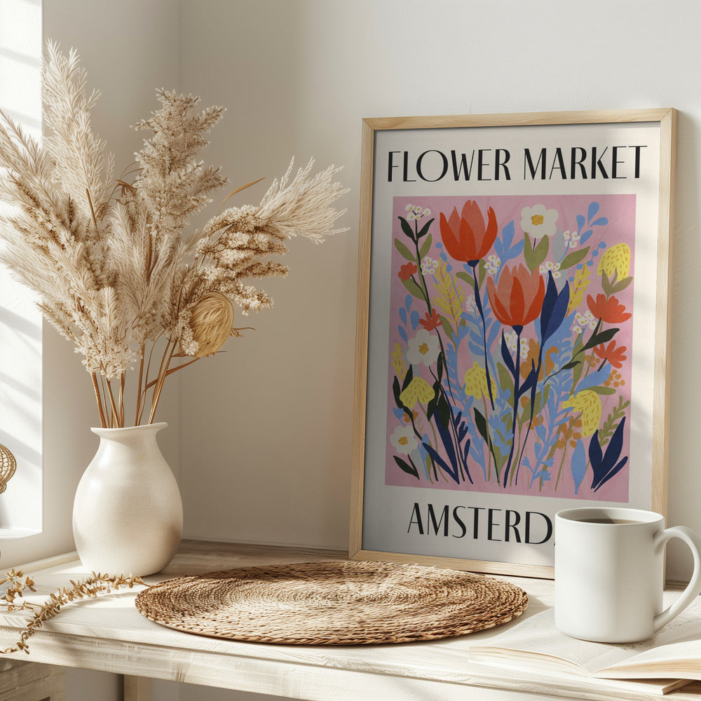 Flower Market Amsterdam Netherlands Poster