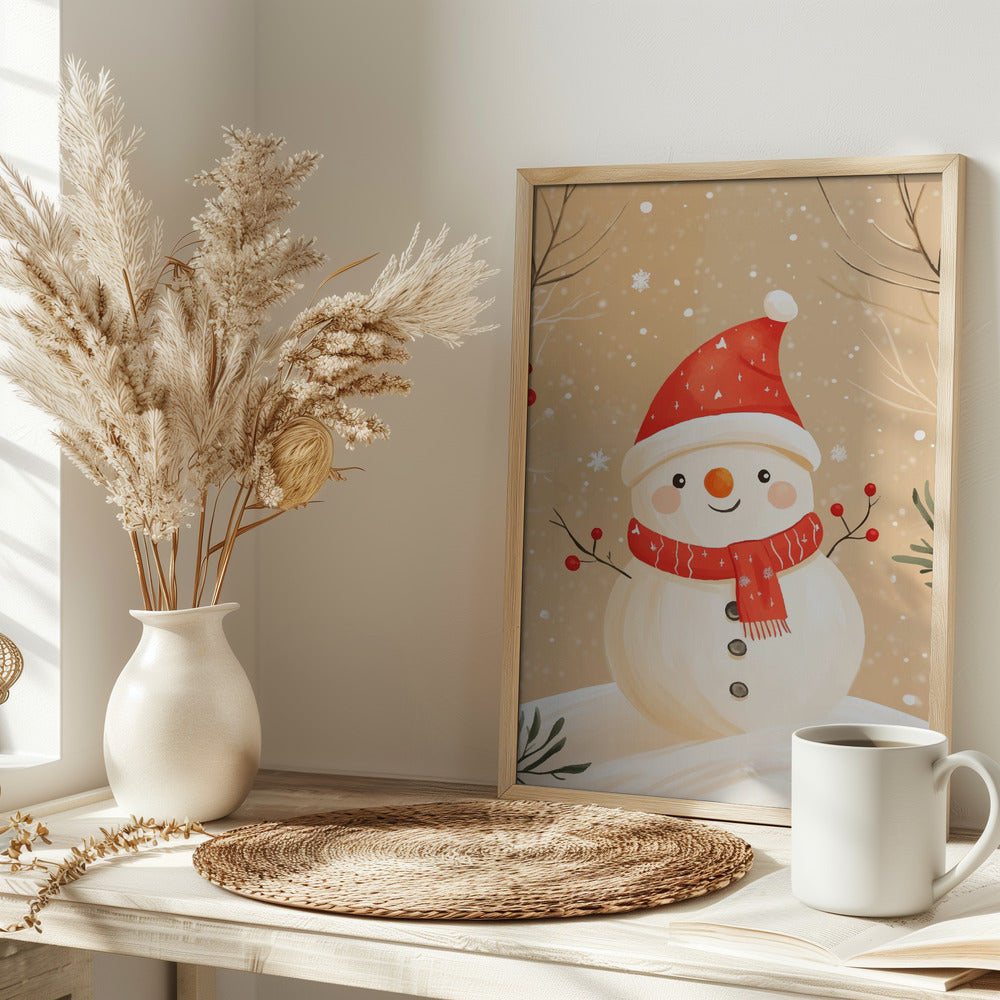 Christmas Snowman Poster