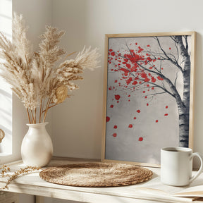 Birch Tree In Bloom Poster