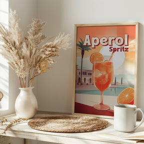 Aperol Spritz Tropical Poster