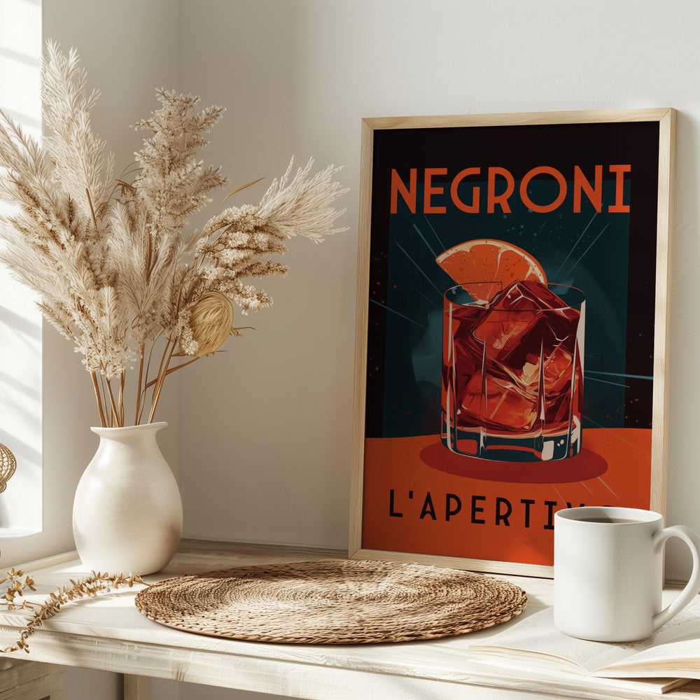 Negroni L&#039; Apertivo Poster