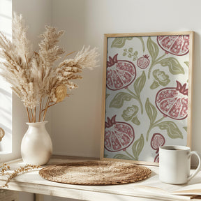 Pomegranates Pattern Poster