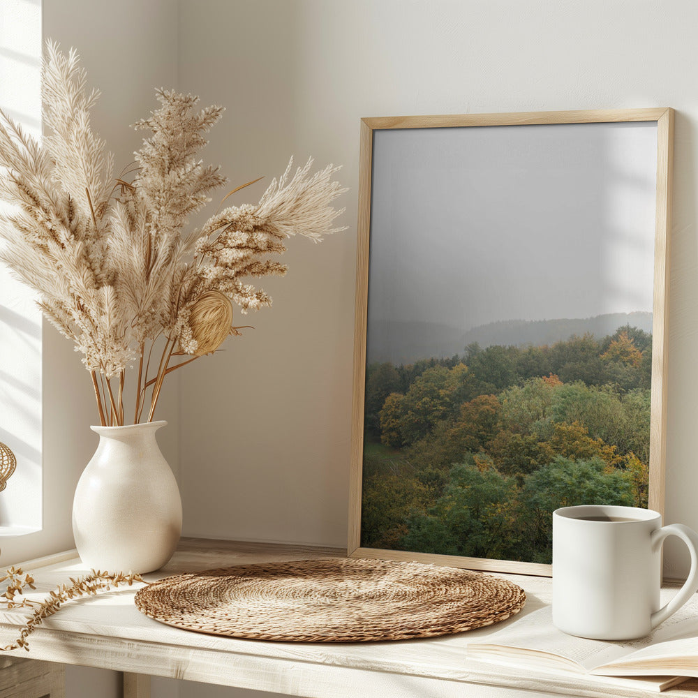 Autumn Forest Canopy | Serene Landscape Photography Poster