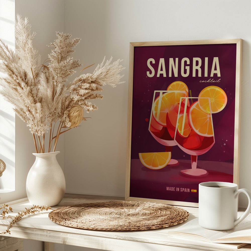 Sangria Cocktail Poster