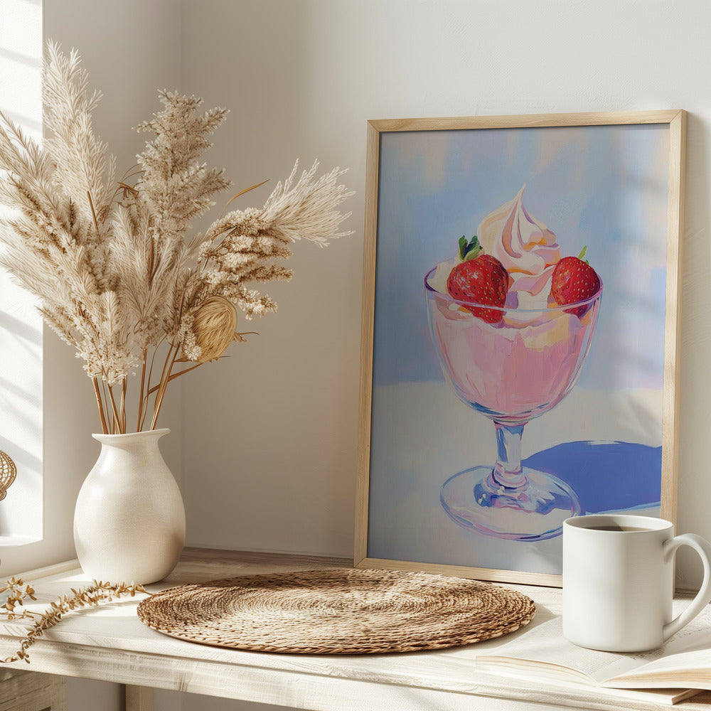 Strawberry Milk Shake Poster