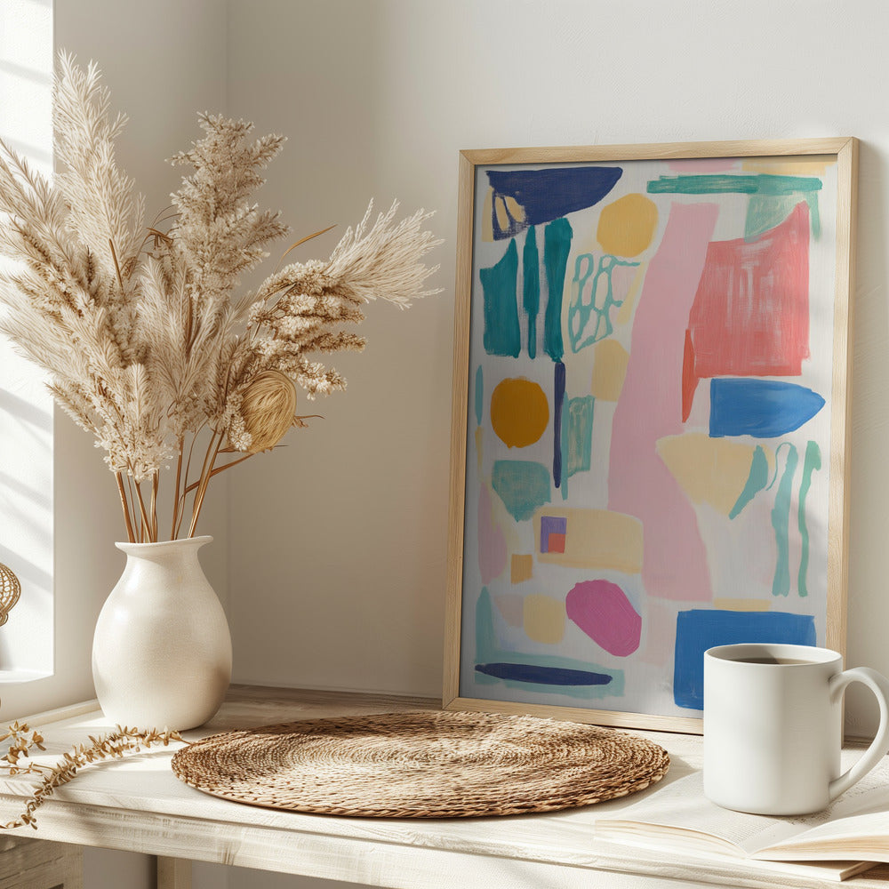 Abstract Colorful Geometry Poster