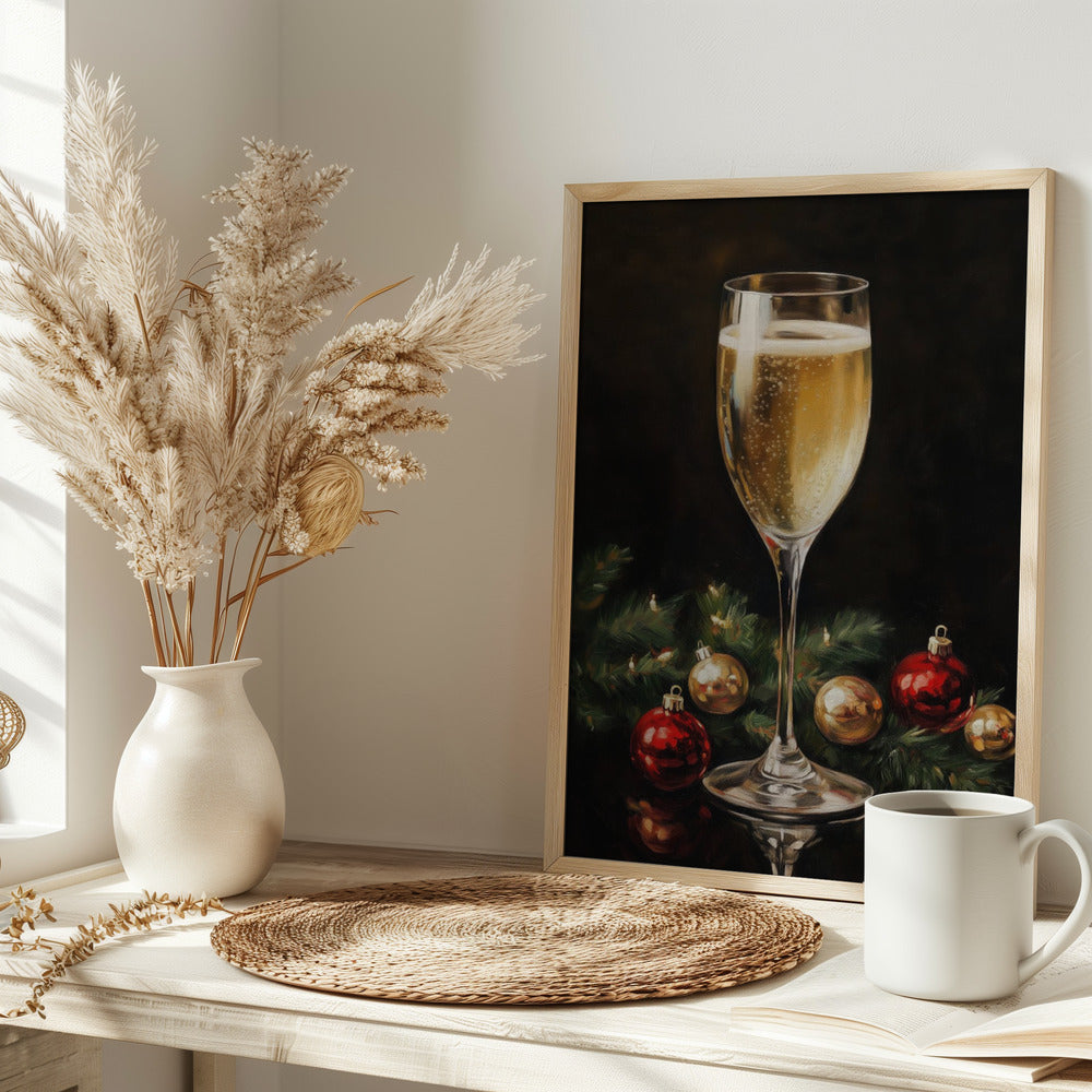 Christmas  Champagne Poster