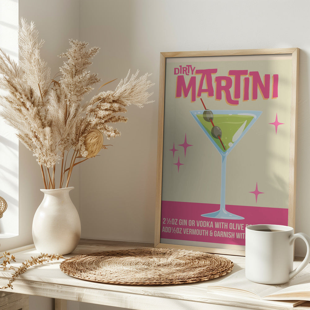 Dirty Martini Cocktail 01.png Poster