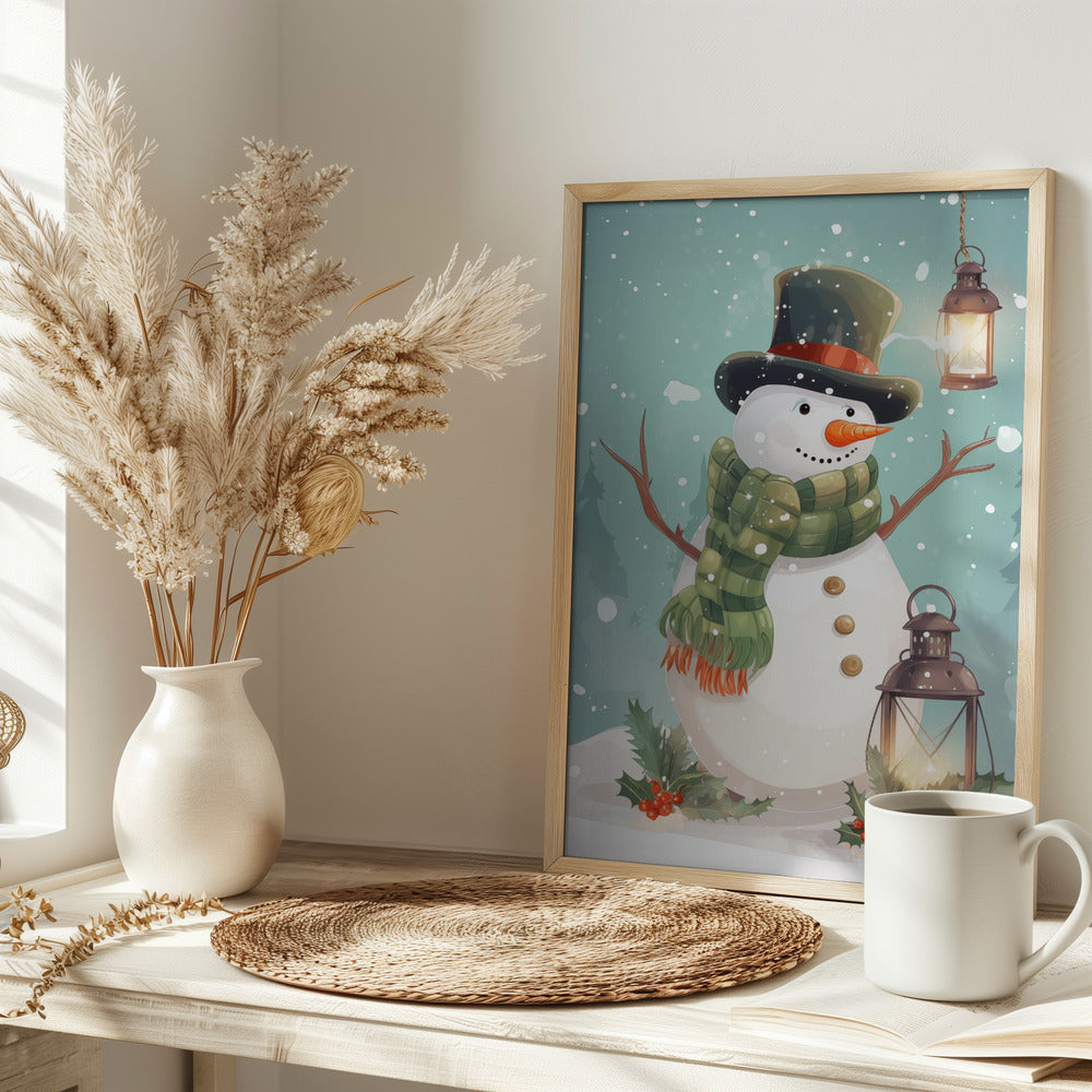 Cute Snowman No 1 Poster