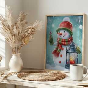 Cute Snowman No 2 Poster