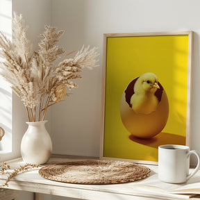 Yellow Chicken Poster