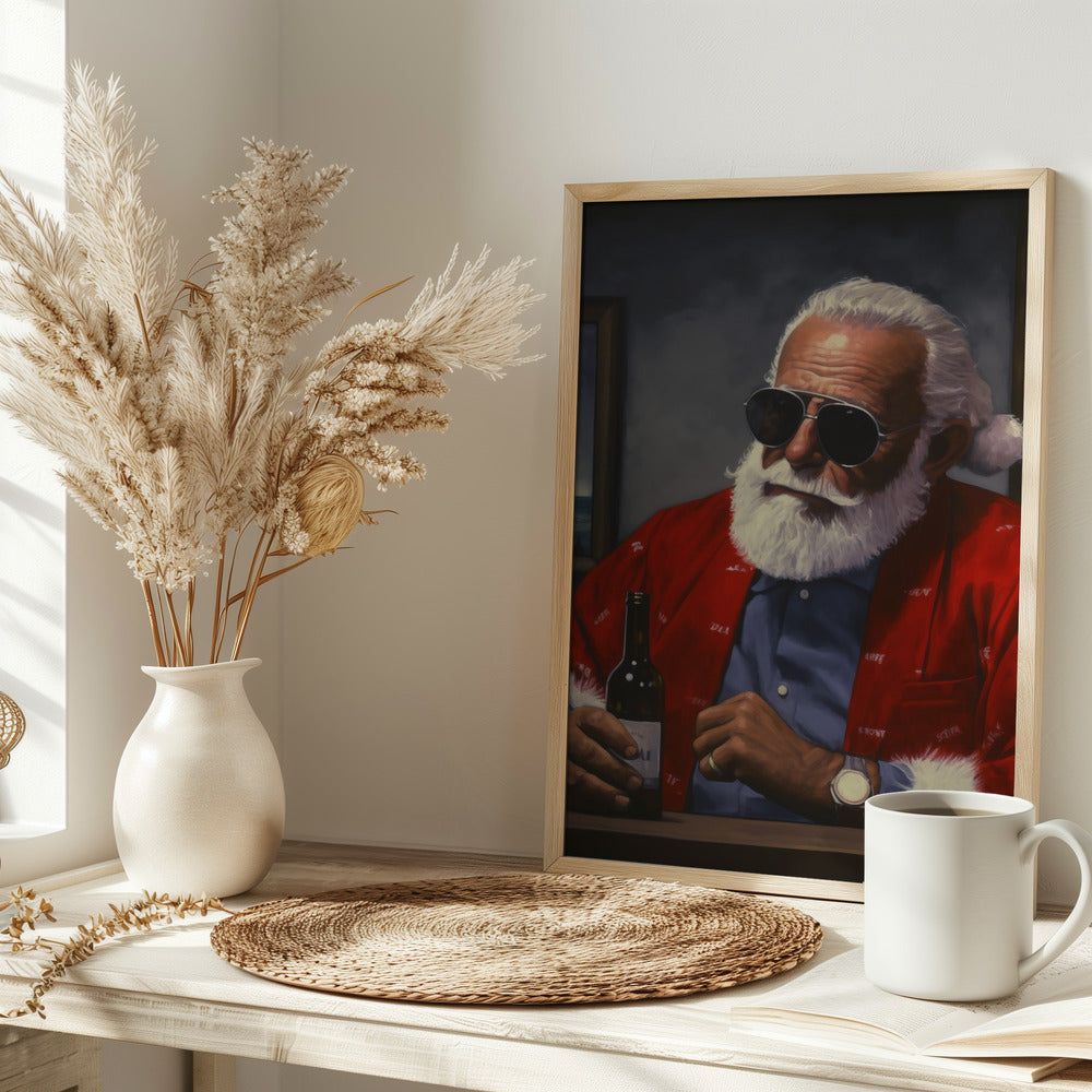 Sun Tan Claus Poster