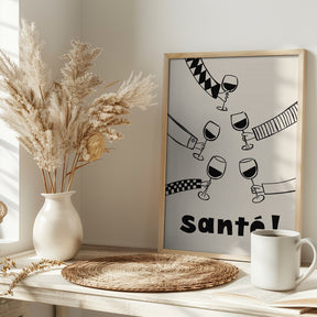 Santé Wine Party with Friends Poster