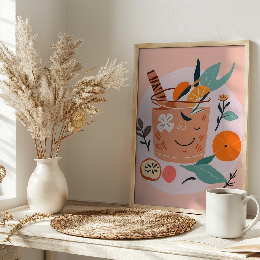 Cinnamon & Orange Cocktail Poster