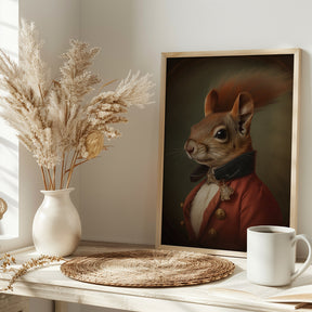 Squirrel Portrait Poster