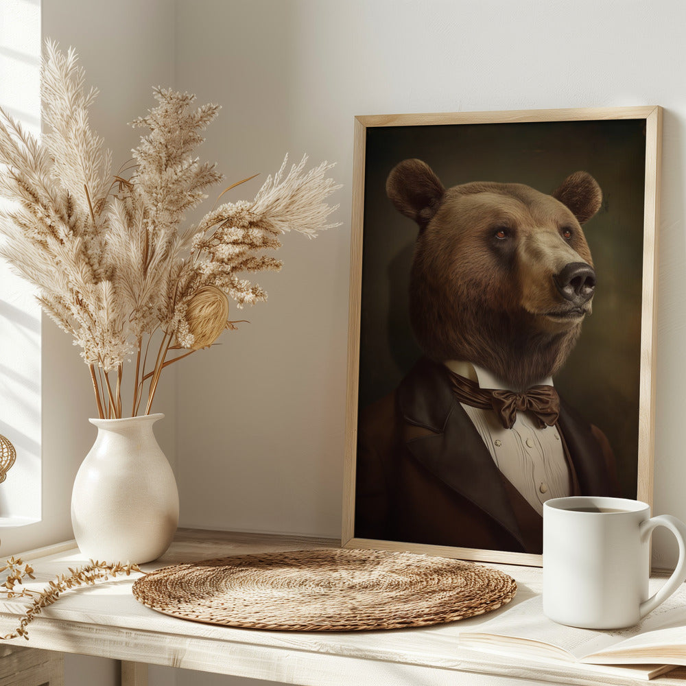 Bear Portrait Poster