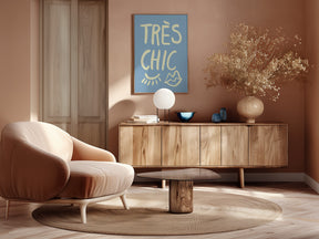 Très Chic Blue Poster