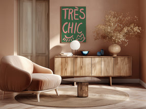 Très Chic Green Poster