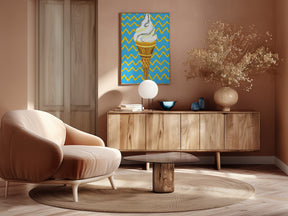 Ice Cream Blue Poster