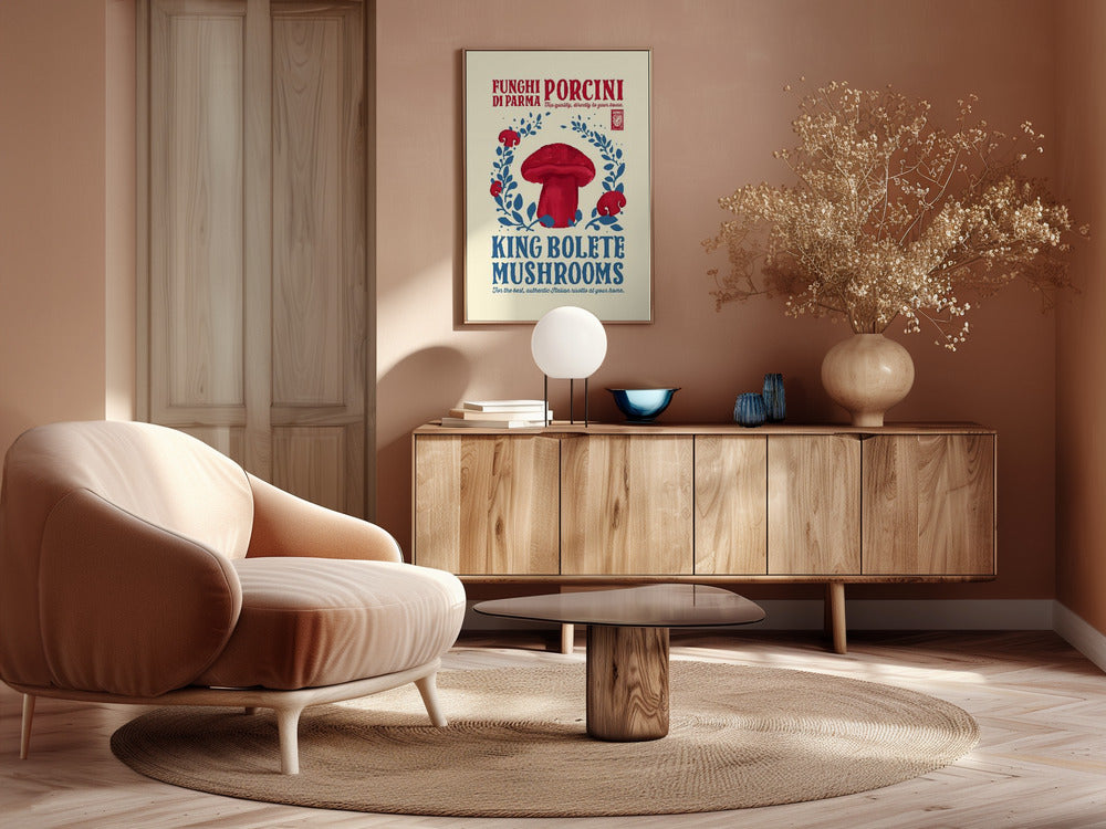 Porcini kitchen print Poster