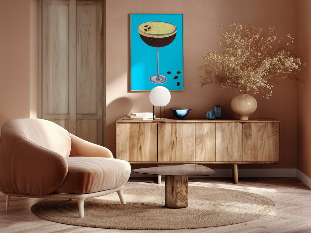 Espresso Martini Sky Blue Poster