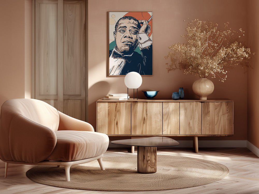 Louis Armstrong Portrait Poster