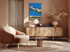 Superfast Race Car Poster