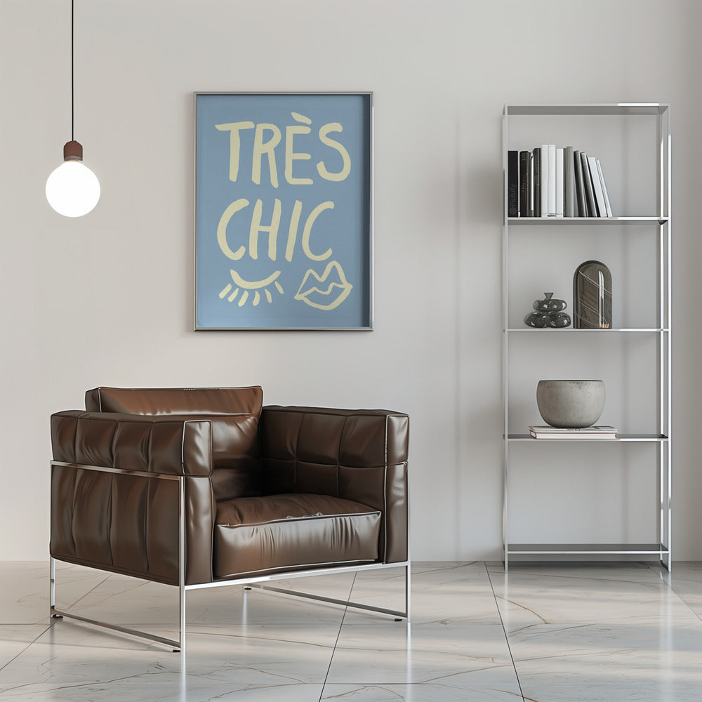 Très Chic Blue Poster