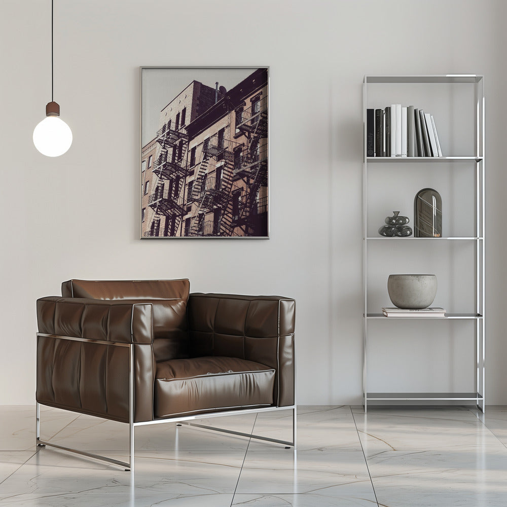 New York City Fire Escapes 02 Poster