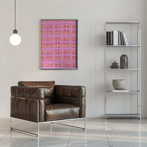 Pink Plaid Poster