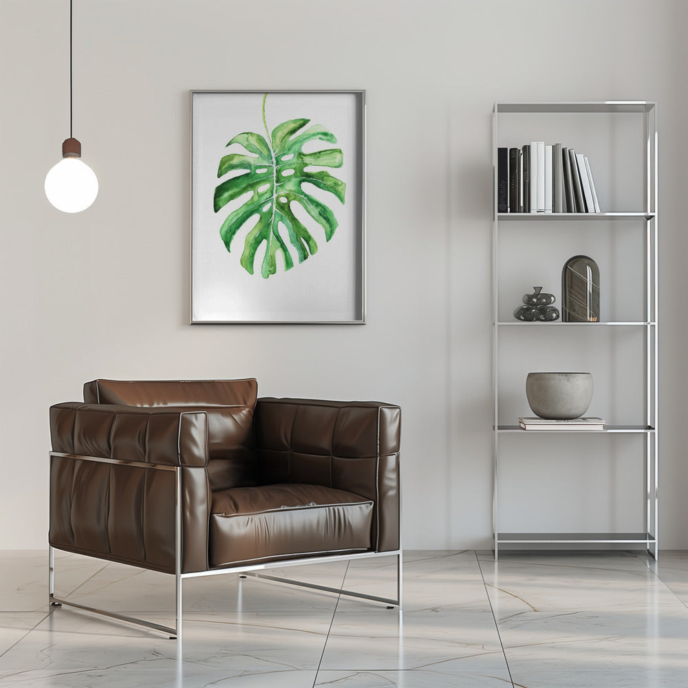 Monstera Leaf Poster