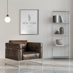 New York city coordinates Poster