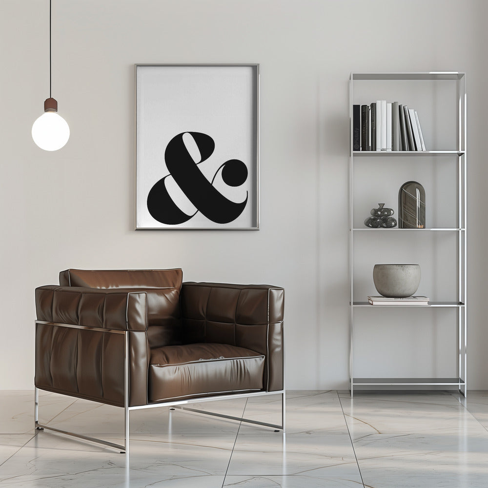 Scandi ampersand Poster