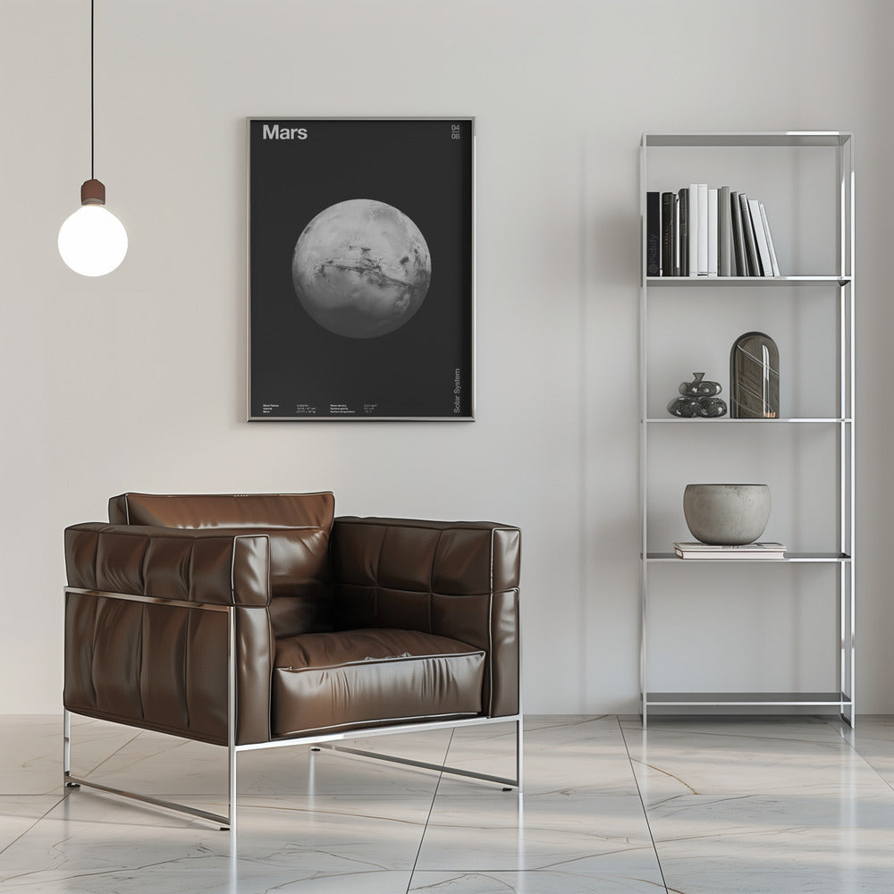 Solar System Mars Poster