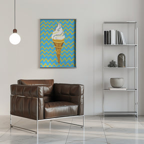 Ice Cream Blue Poster