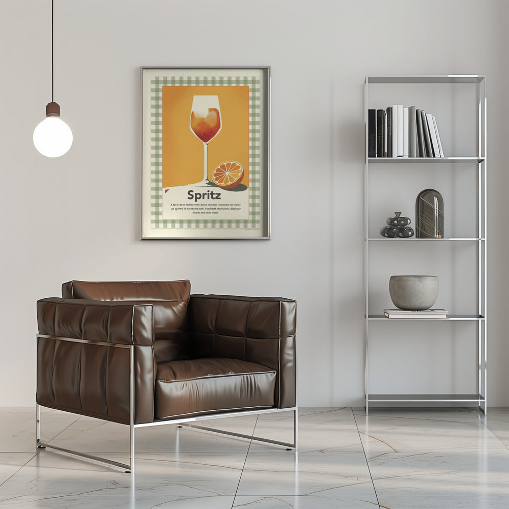 Spritz retro print Poster