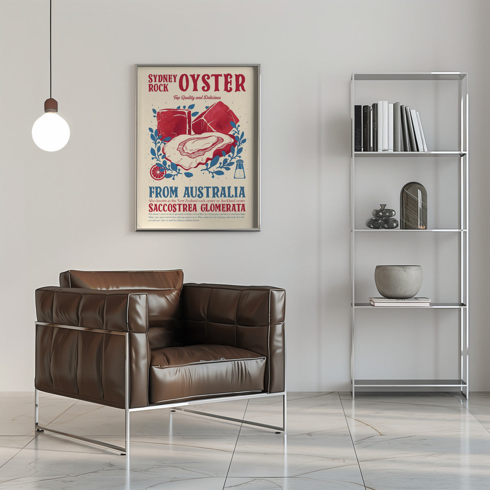 Oyster kitchen decor Poster