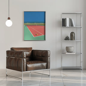 Tennis Court In the Desert Poster