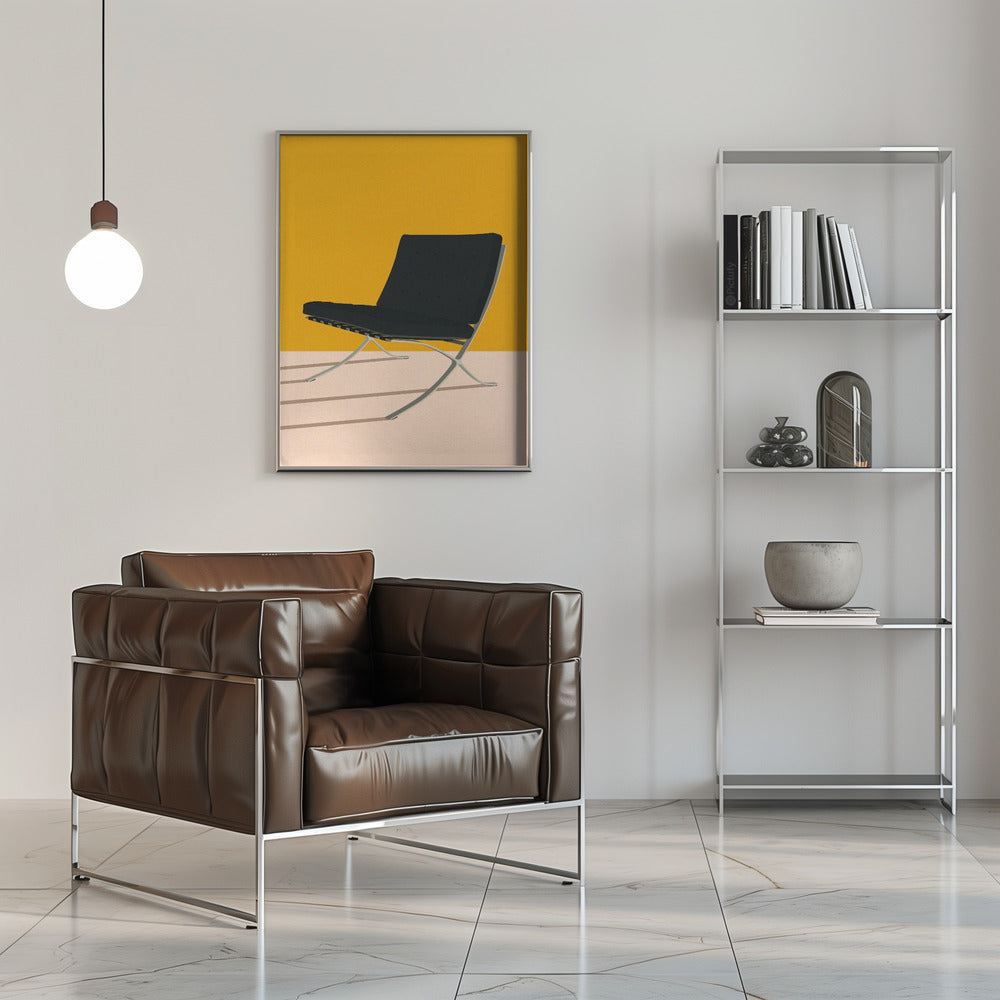 Barcelona Chair By Mies Van Der Rohe Poster