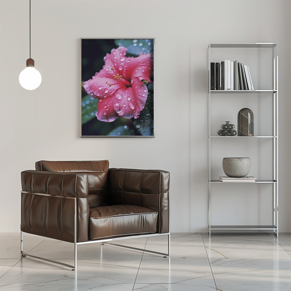 Pink Hibiscus Poster