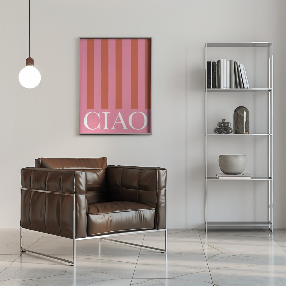 Ciao Stripes Poster