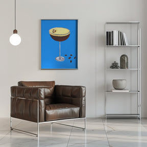 Espresso Martini Blue Poster