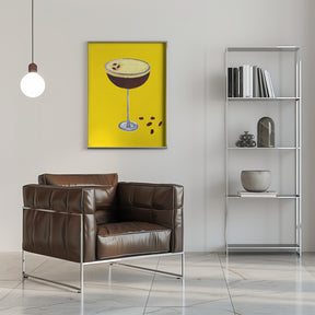 Espresso Martini Buttercup Yellow Poster