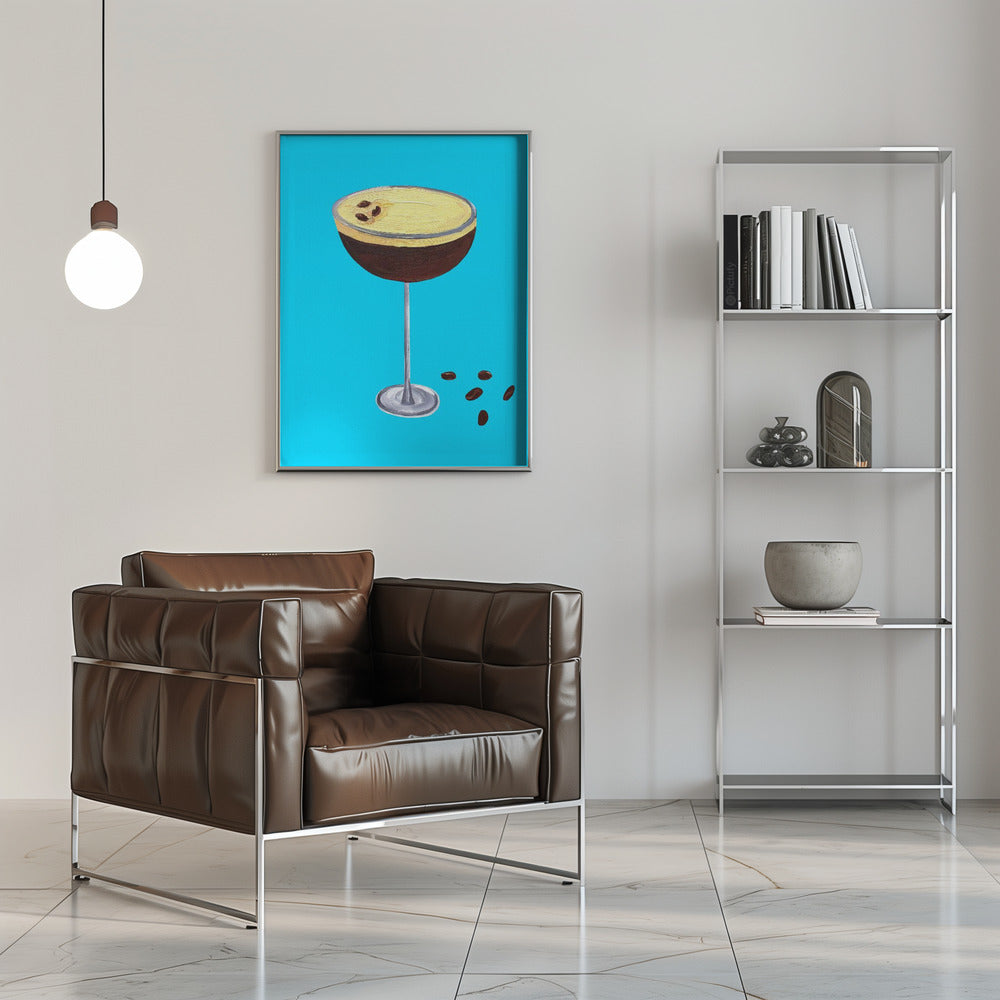 Espresso Martini Sky Blue Poster